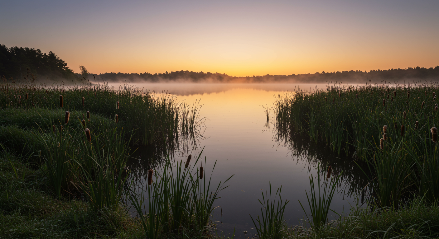 Professional cattail removal services — California wetland and waterway restoration